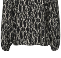 Kaffe - Kadunora Cutout Neck Casual Fit Blouse