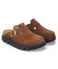Birkenstock - Unisex Boston Chunky Suede Leather Narrow Fit Clogs