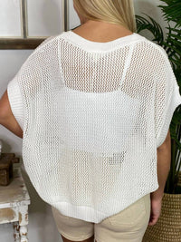 Ee:Some - Crewneck Mesh Top