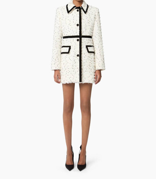 Nina Ricci - Tailored Coat With Contrast Piping