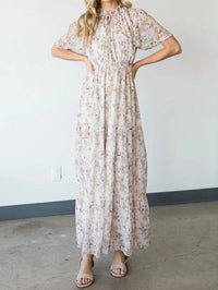 Cy Fashion - Vintage Floral Maxi Dress