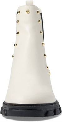 MICHAEL KORS Women's Ridley Pull-on Studded Chelsea Boots in cream - women's shoe - alternate view