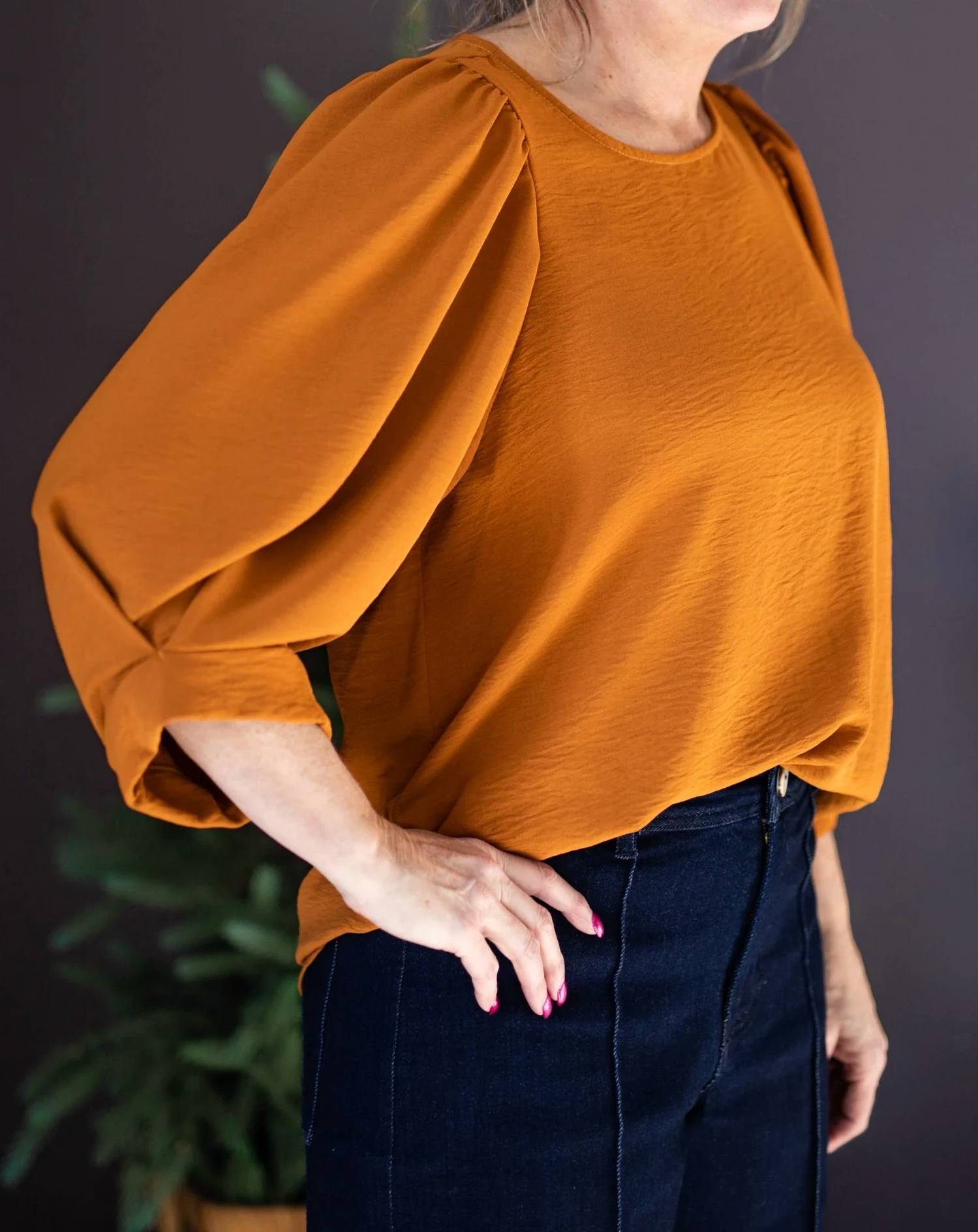 Ivy Jane - Pinch & Tuck Sleeve Top