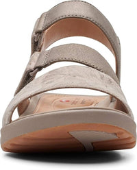 Clarks Women's Un Adorn Ease Sandal in taupe metallic combi - women's sandal - view 4