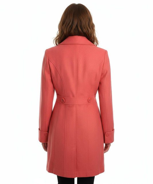 Tulle - Single-breasted Button-down Walker Coat