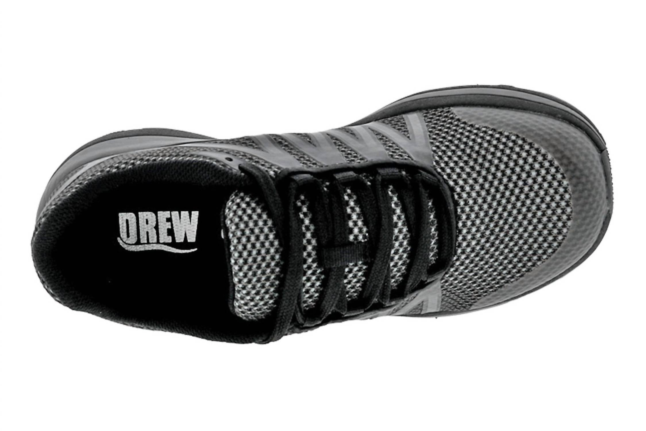 DREW Women's Balance Comfort Sneaker in black mesh combo - women's sneaker - view 4