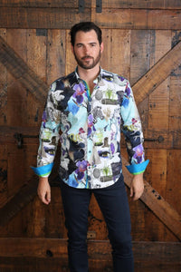 Eight X - Natural Mystic Button Down Print Shirt
