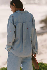 Electric & Rose - Embroidery Boyfriend Shirt