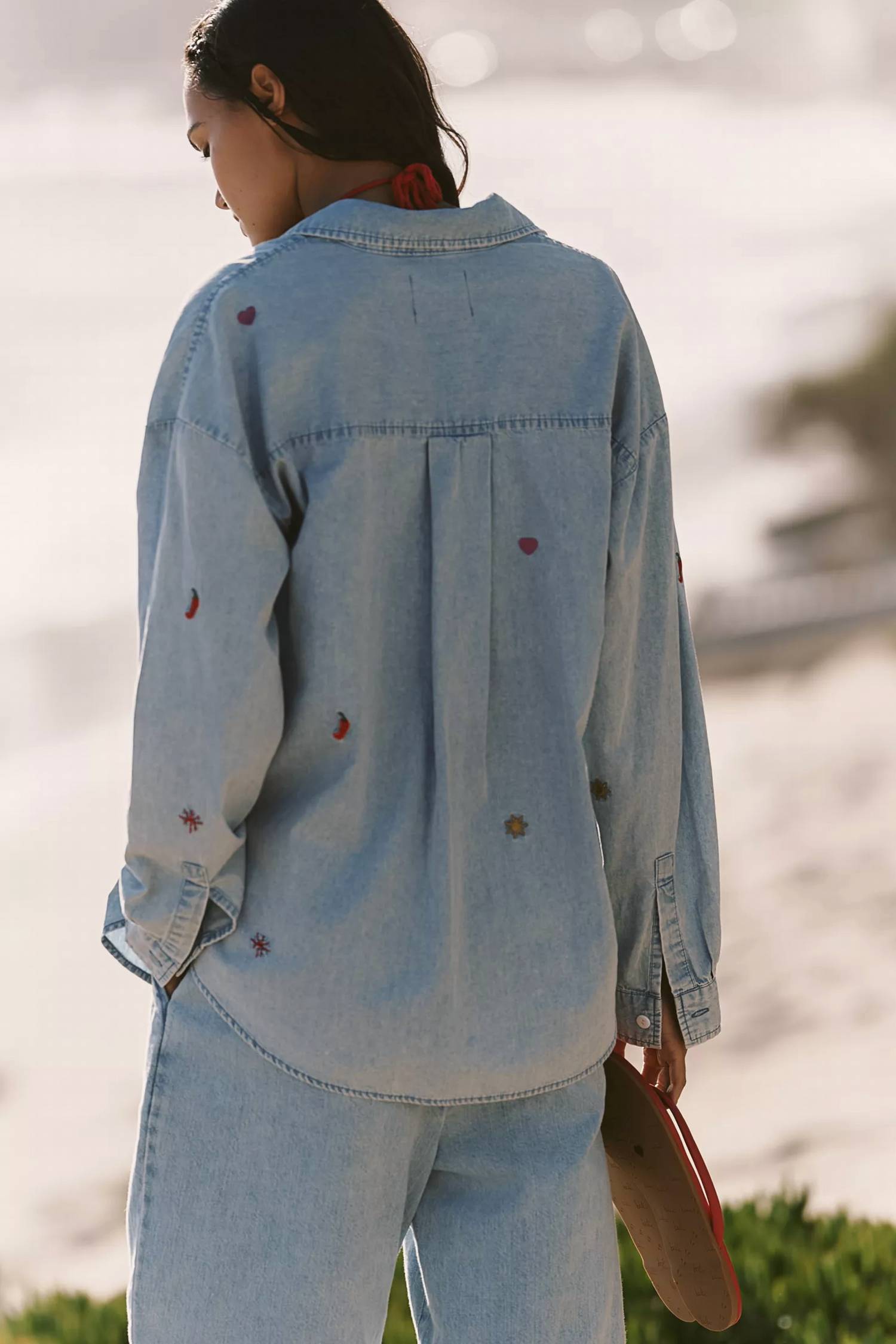Electric & Rose - Embroidery Boyfriend Shirt