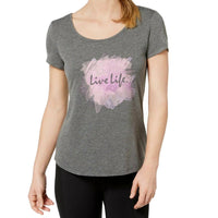 Ideology - Women's Activewear Criss Cross Graphic T-shirt