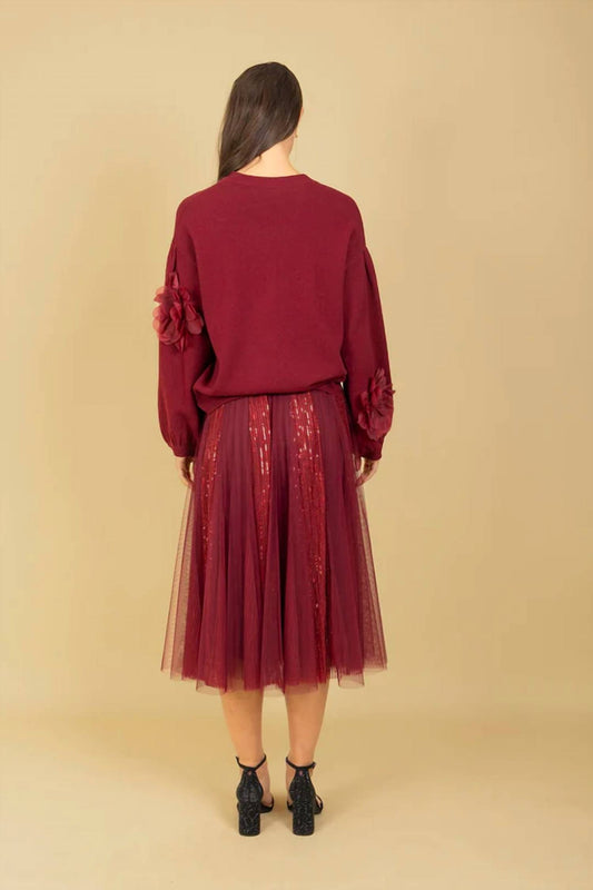 Jessie Liu - Lilliana Tulle Skirt with Merino Wool Lining