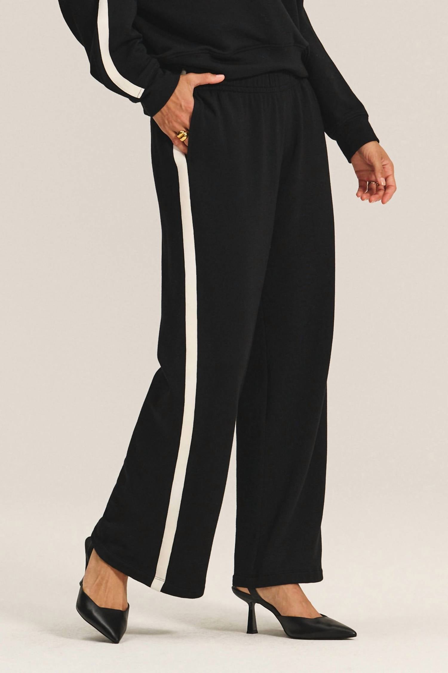 Velvet By Graham & Spencer - Gigi Lush Fleece Modal Blend Wide Leg Pant