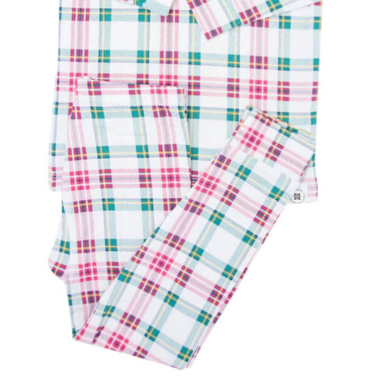 Sweet Bamboo - Kids Tartan Bamboo Pajama Set
