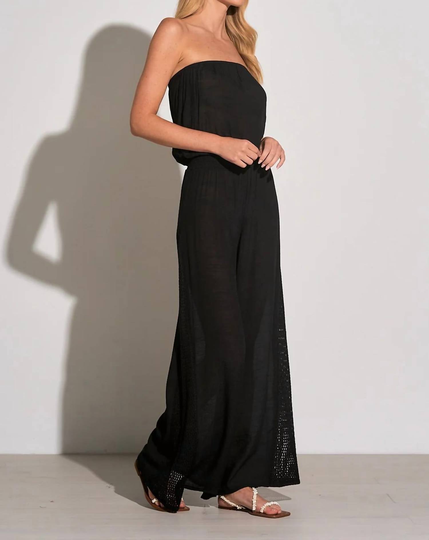 Elan - Strapless Wide Leg Jumpsuit