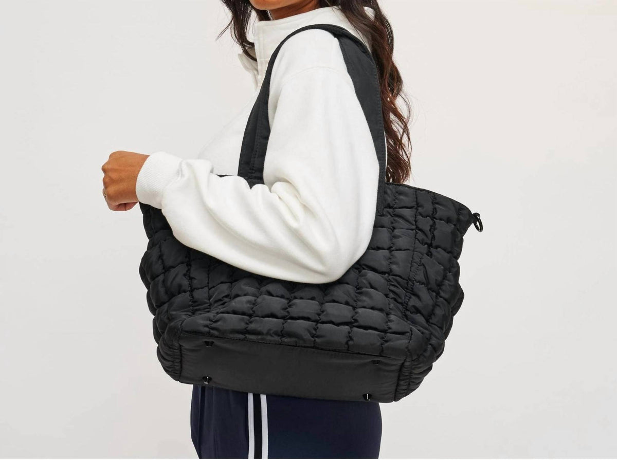 Sol And Selene - Women's Dreamer Quilted Puffer Tote Bag
