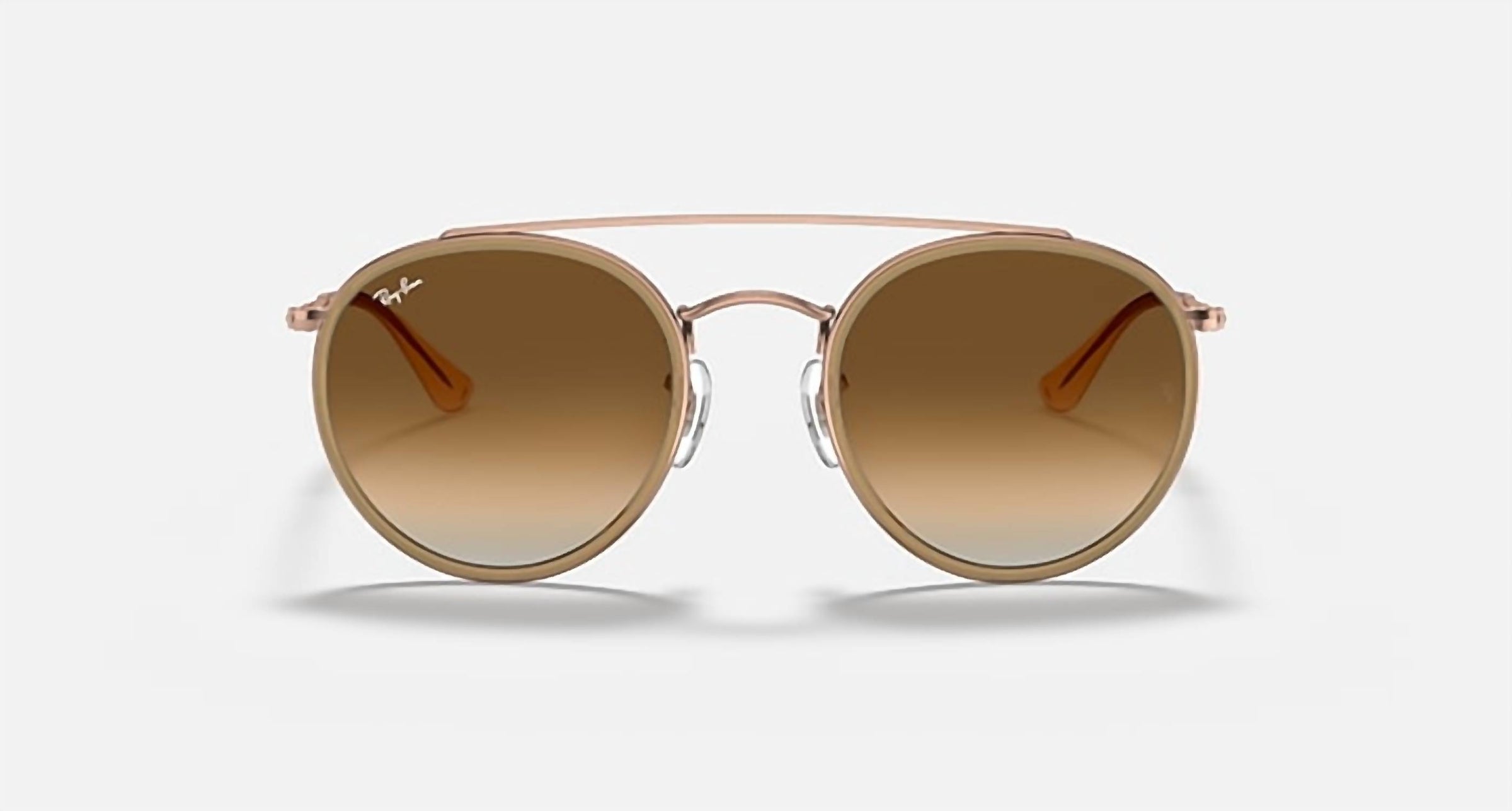 Ray Ban - Round Double Bridge Non Polarized Sunglasses Rb3647n 907051
