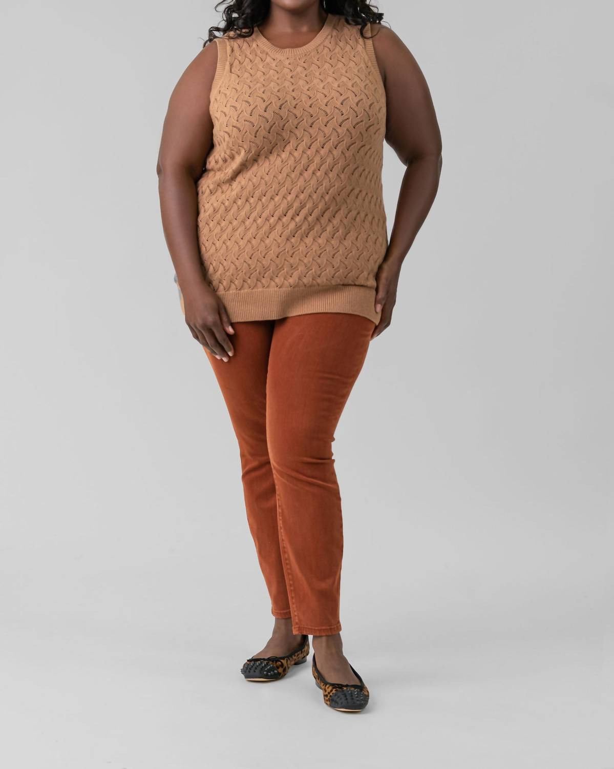 Minnie Rose - COTTON CASHMERE POINTELLE TANK