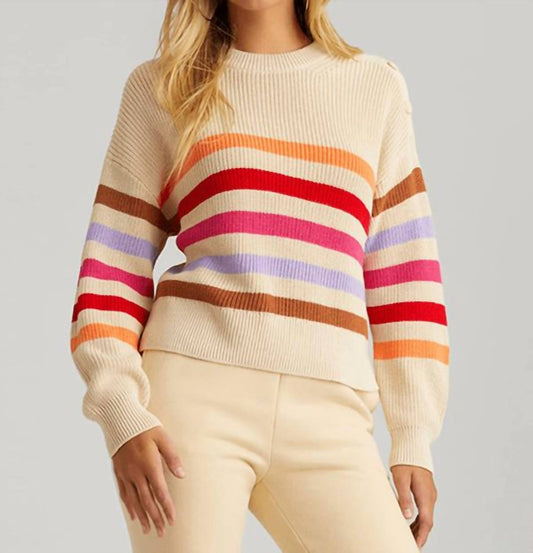 525 America - Stripe Button Shoulder Pullover