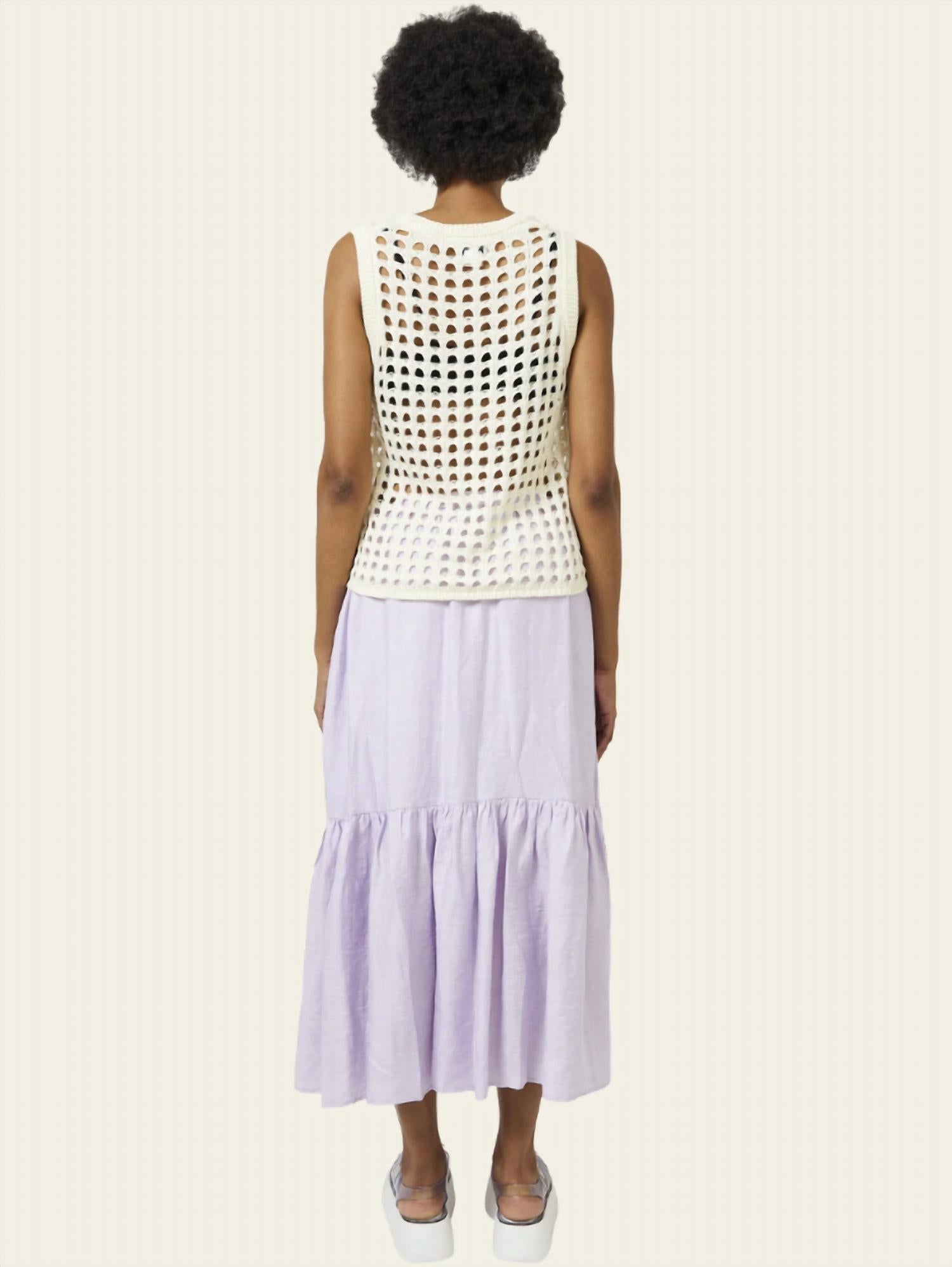 Find Me Now - Mela Oversized Crochet Vest Top