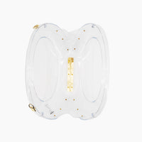 Like Dreams - Women's Moonlit Love Metallic Clear Clutch Bag