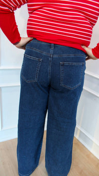 JUST BLACK DENIM Colbie Jeans in dark denim - women's jeans - alternate view
