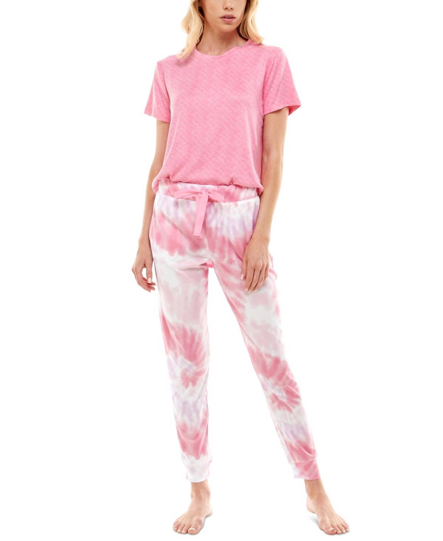 Roudelain - Whisper Luxe Short Sleeve Top and Jogger Pants Set
