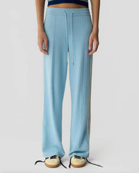 Guest In Residence Striped Cotton-blend Track Pants in residence striped cotton blend track pants in clear sky - women's pants