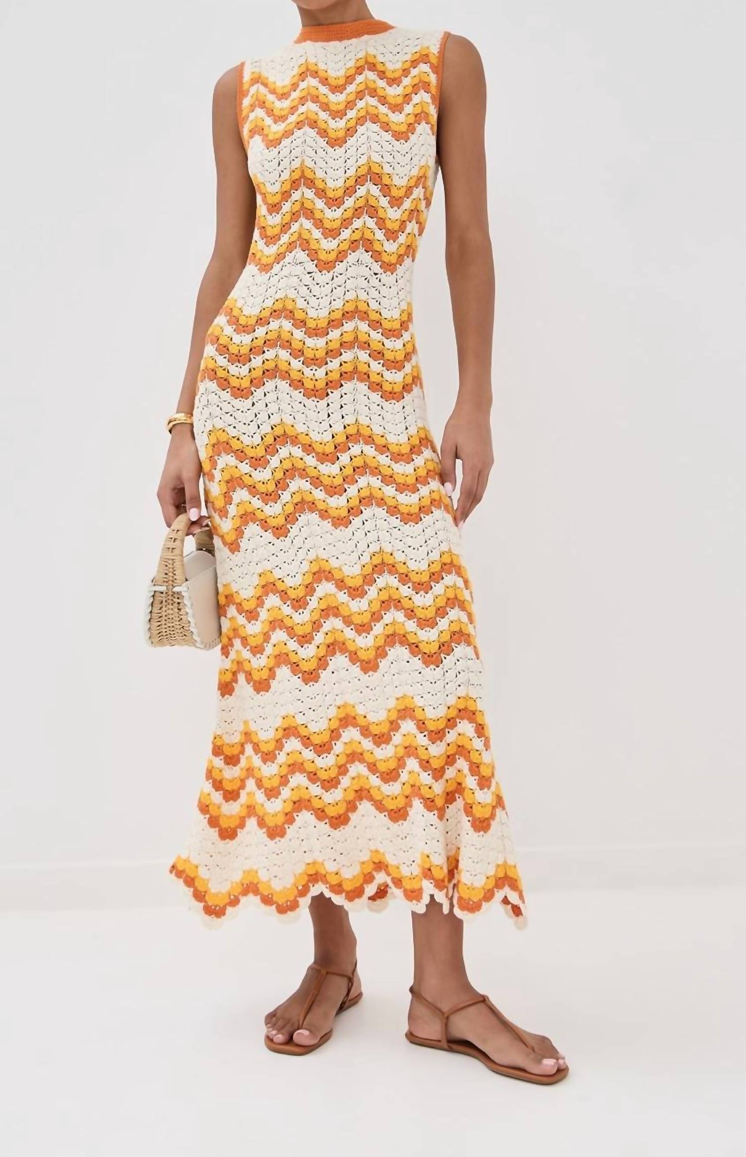 Escvdo - Huayna Crochet Maxi Dress