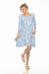 Tango Mango - Three-quarter Print Dress