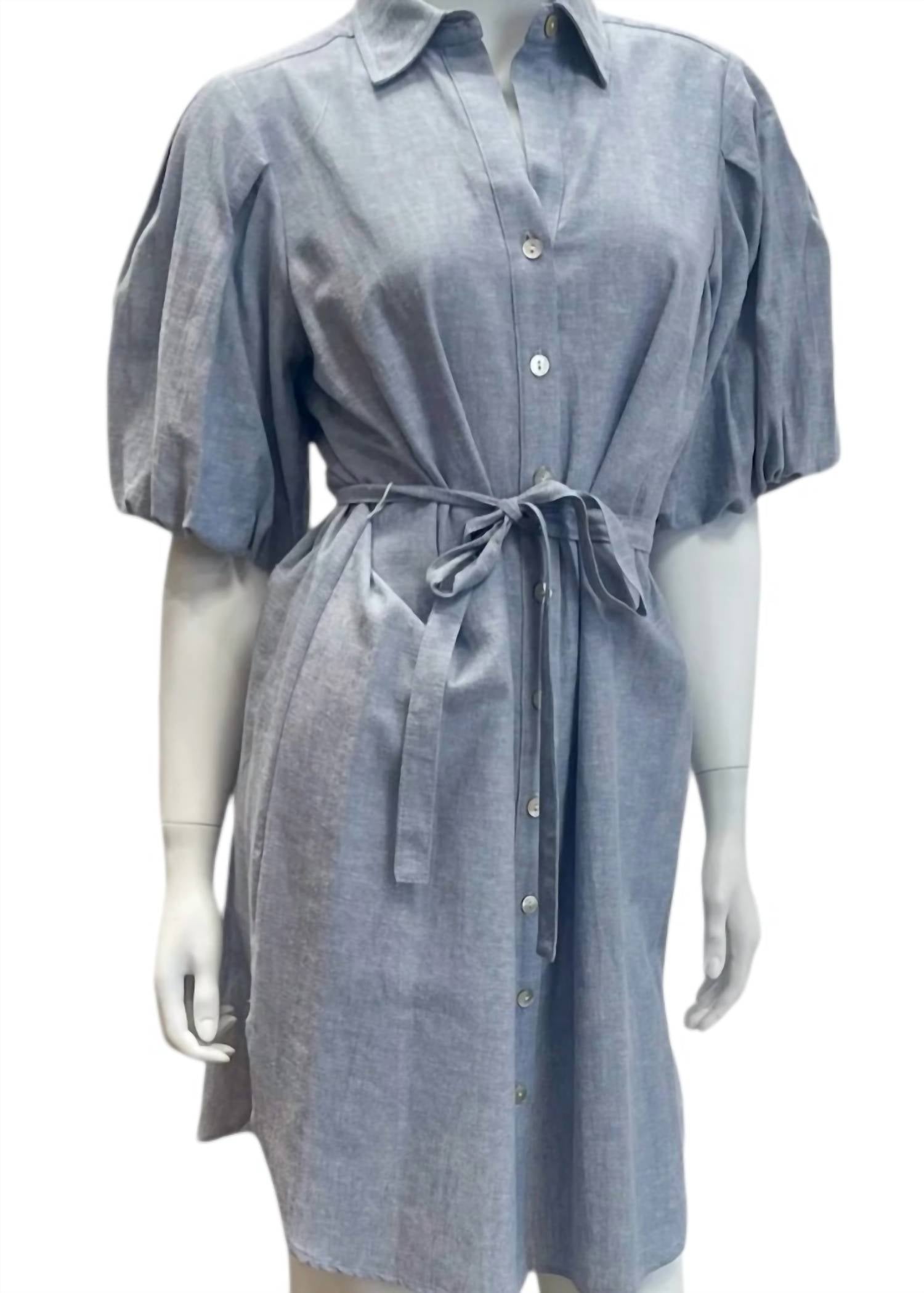 Finley Women's Madeline Dress in denim - women's dress - detail view