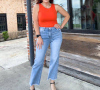 Risen - Roxy Cropped Straight Leg Jeans