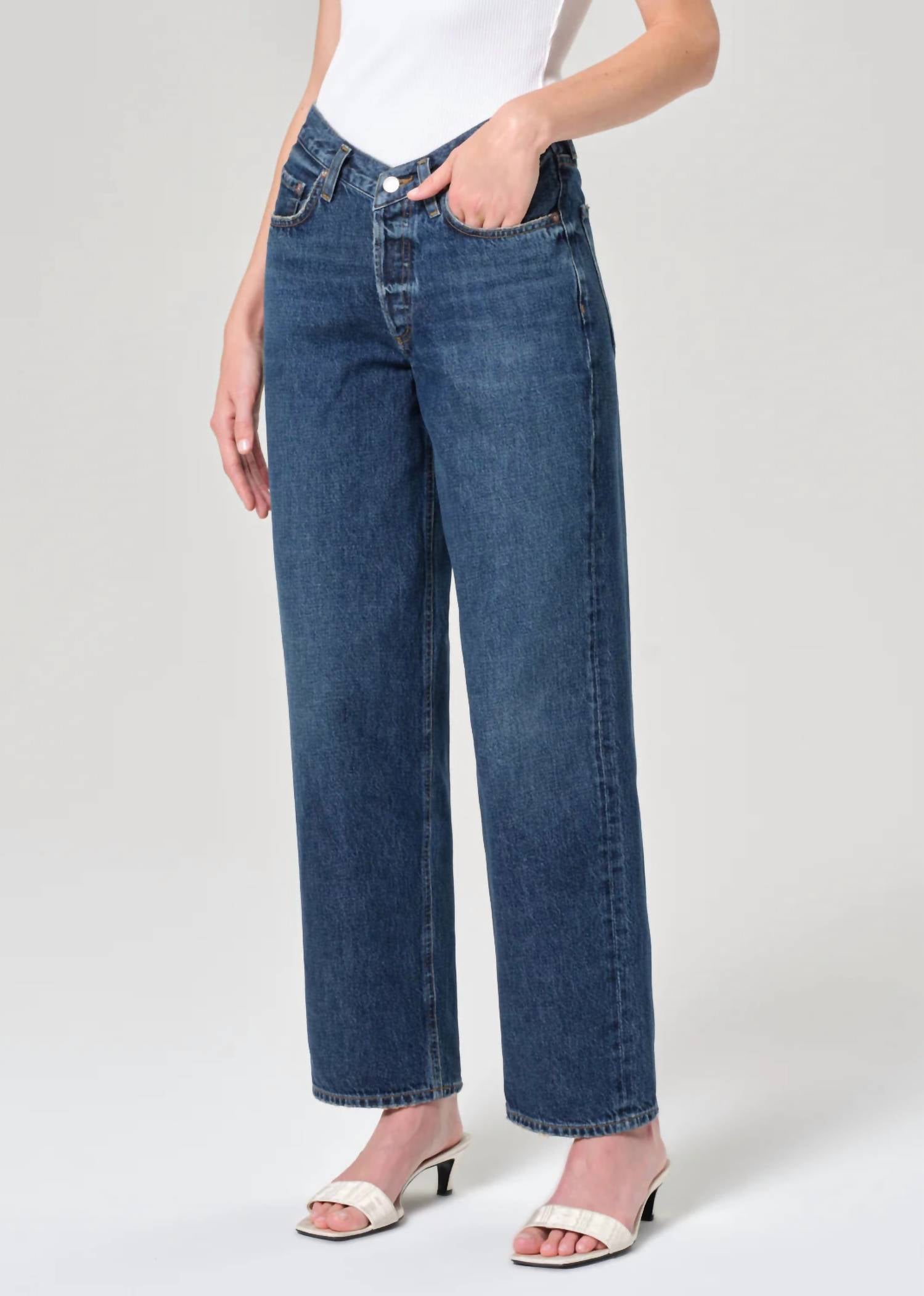 Agolde - V Waist Baggy Straight Leg Jean