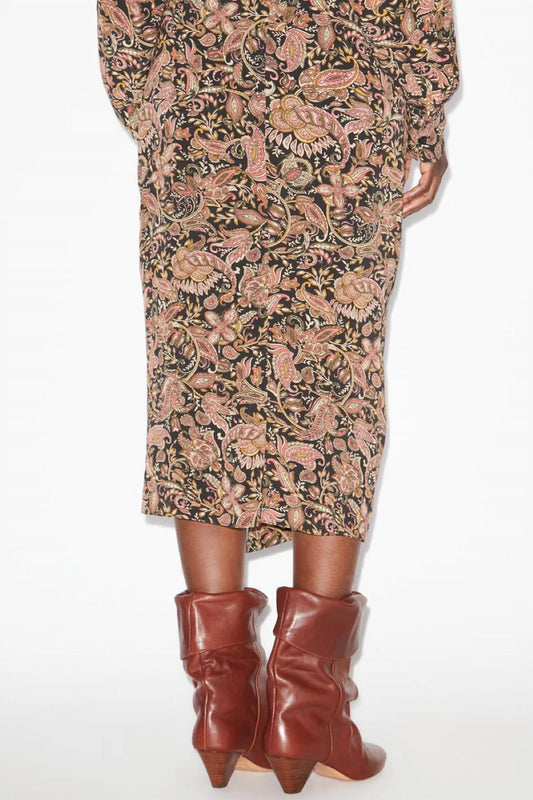 Isabel Marant - Zaine Printed Draped Skirt