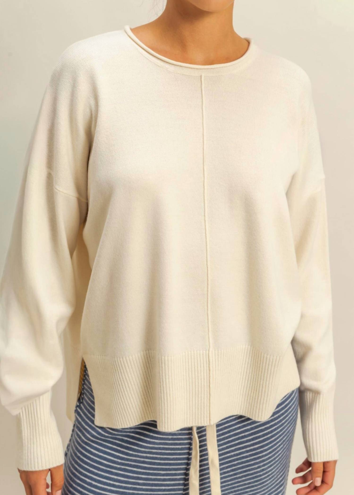 Hyfve - Amélie Rolled Neck Long Sleeve Sweater