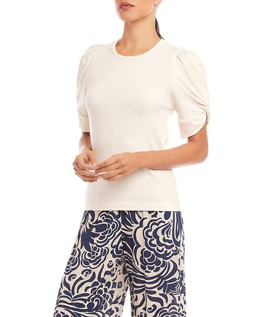 Karen Kane - Ribbed Twist Sleeve Top