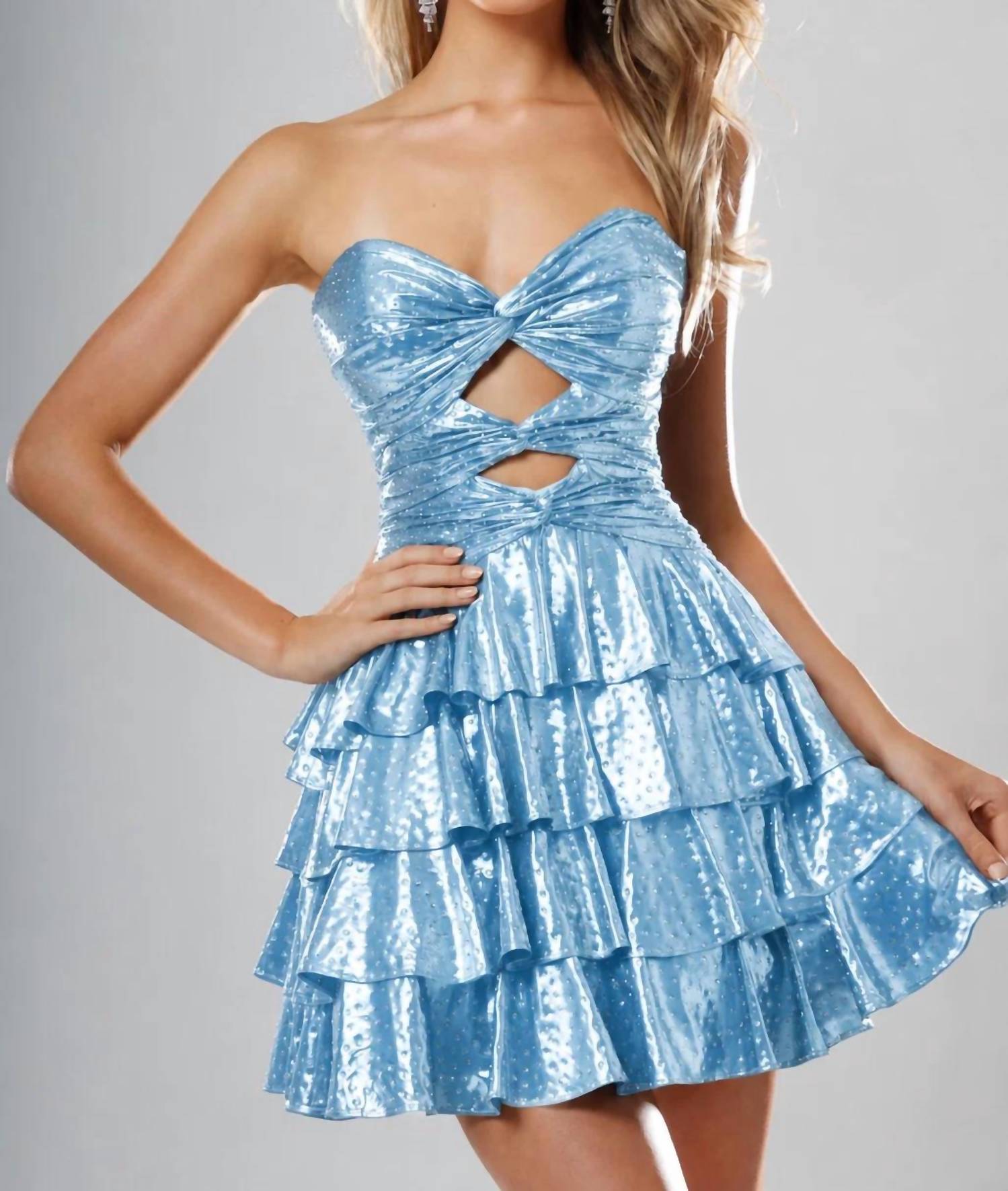 Jovani - Tatum Homecoming Sequin Mini Dress