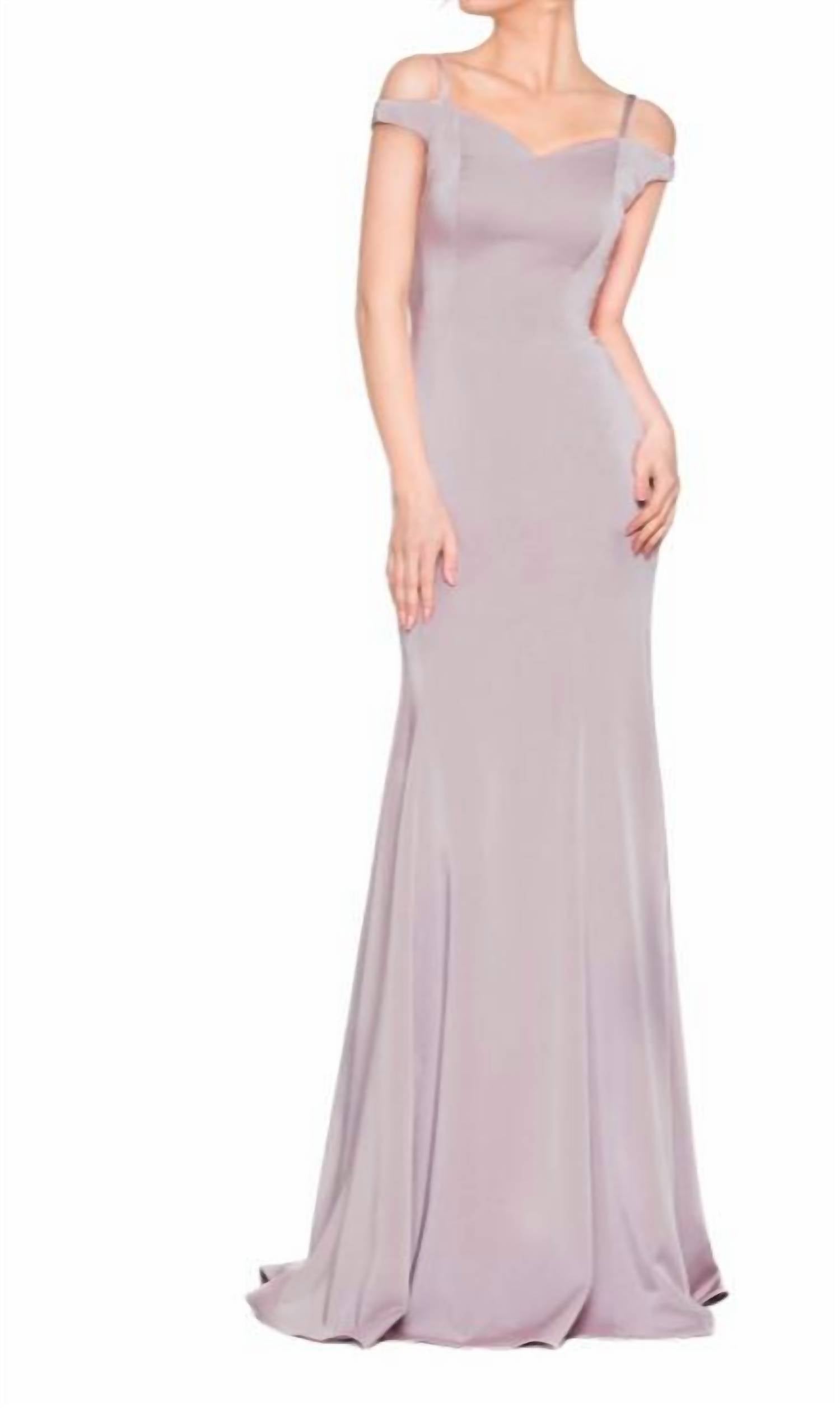 Off Shoulder Jersey Gown