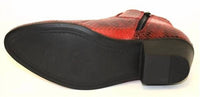 Antonio Cerrelli Men's Dress Casual Boots in red - men's boots - alternate view