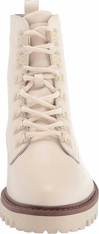 Sanctuary Women's Mode Lace-up Combat Boots in cream - women's shoe - view 4