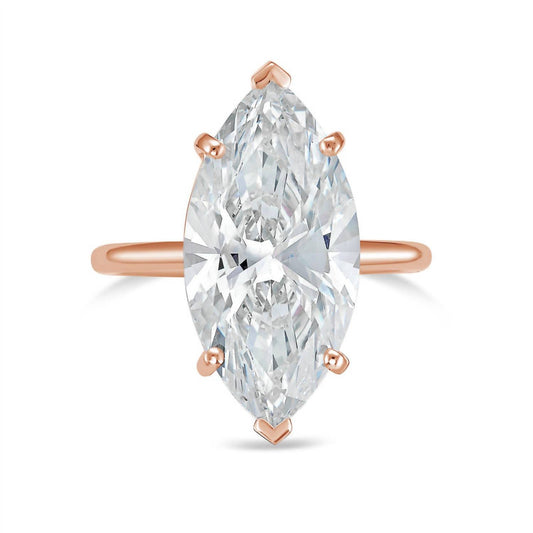 Diana M Jewels - Marquise 4.00 Ct Diamond Solitaire Ring