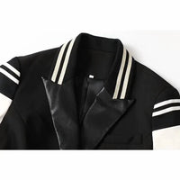 Productseeker - Women's Varsity Vegan Leather Jacket
