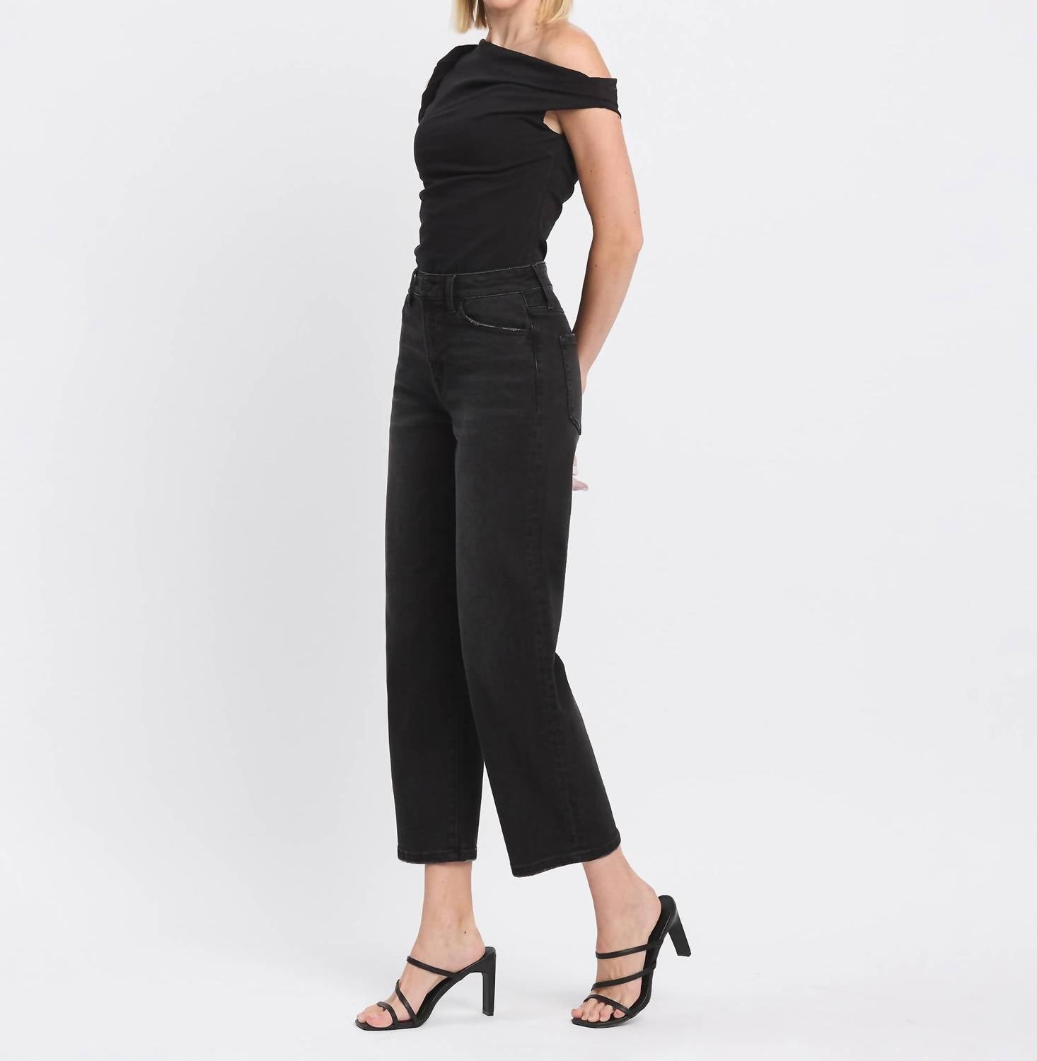 Vervet By Flying Monkey - Super High Rise Wide Barrel Jeans