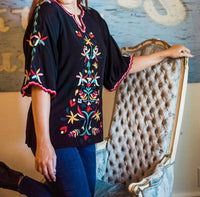 Layerz Clothing - Brighton Embroidered Top