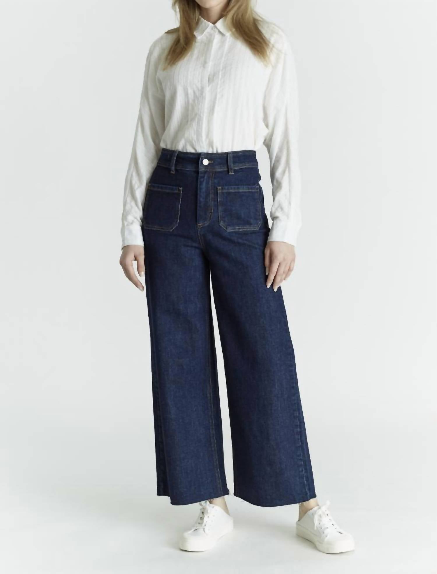 Oat New York - Women's Pocket Wide Leg Hi Rise Jeans