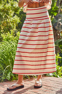 By Together - The Sloan Striped Skirt Set