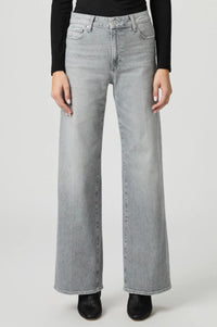Paige Anessa Wide Leg Jean - 31" in smokescreen grey - women's jeans