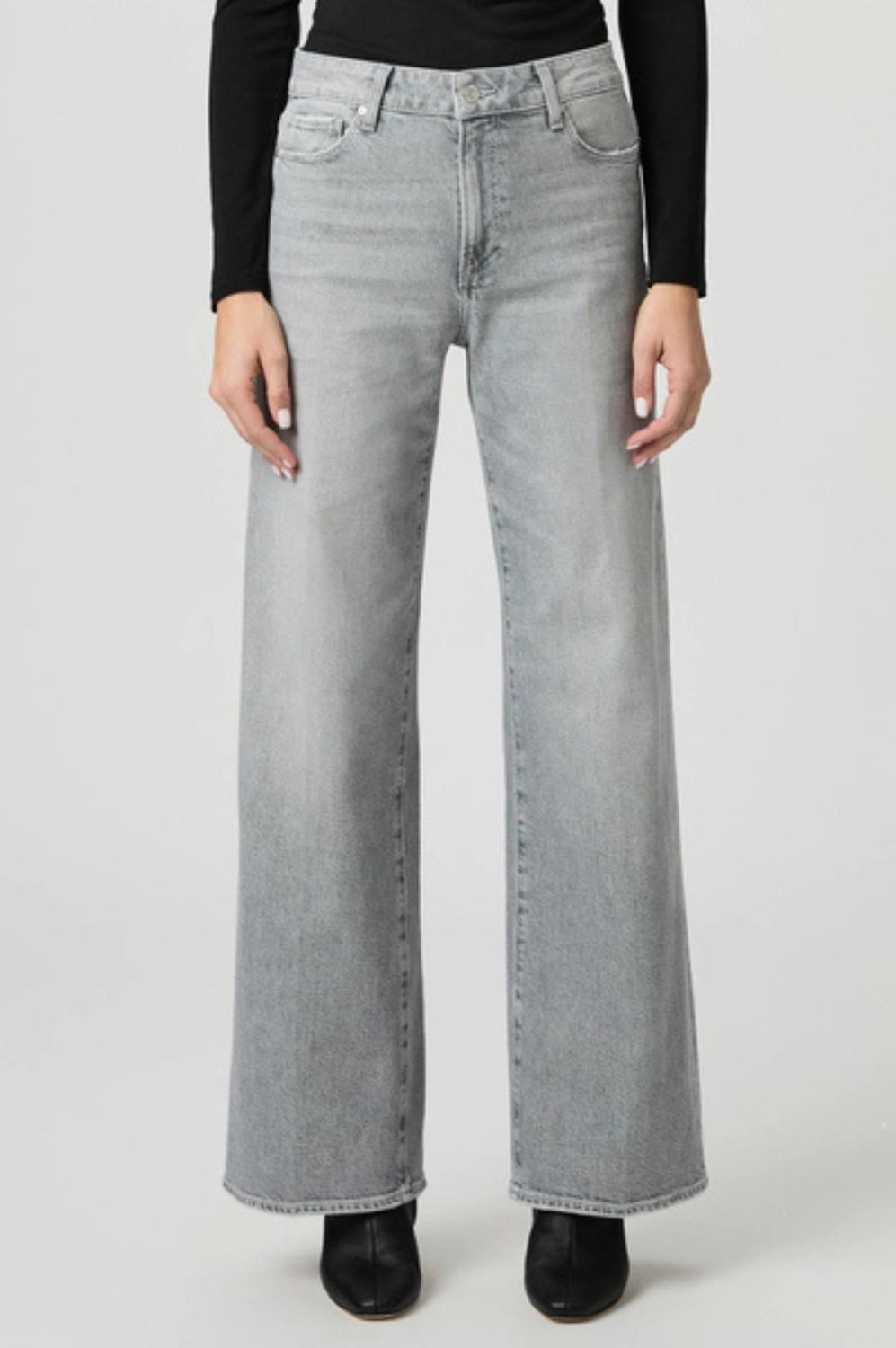 Paige Anessa Wide Leg Jean - 31" in smokescreen grey - women's jeans