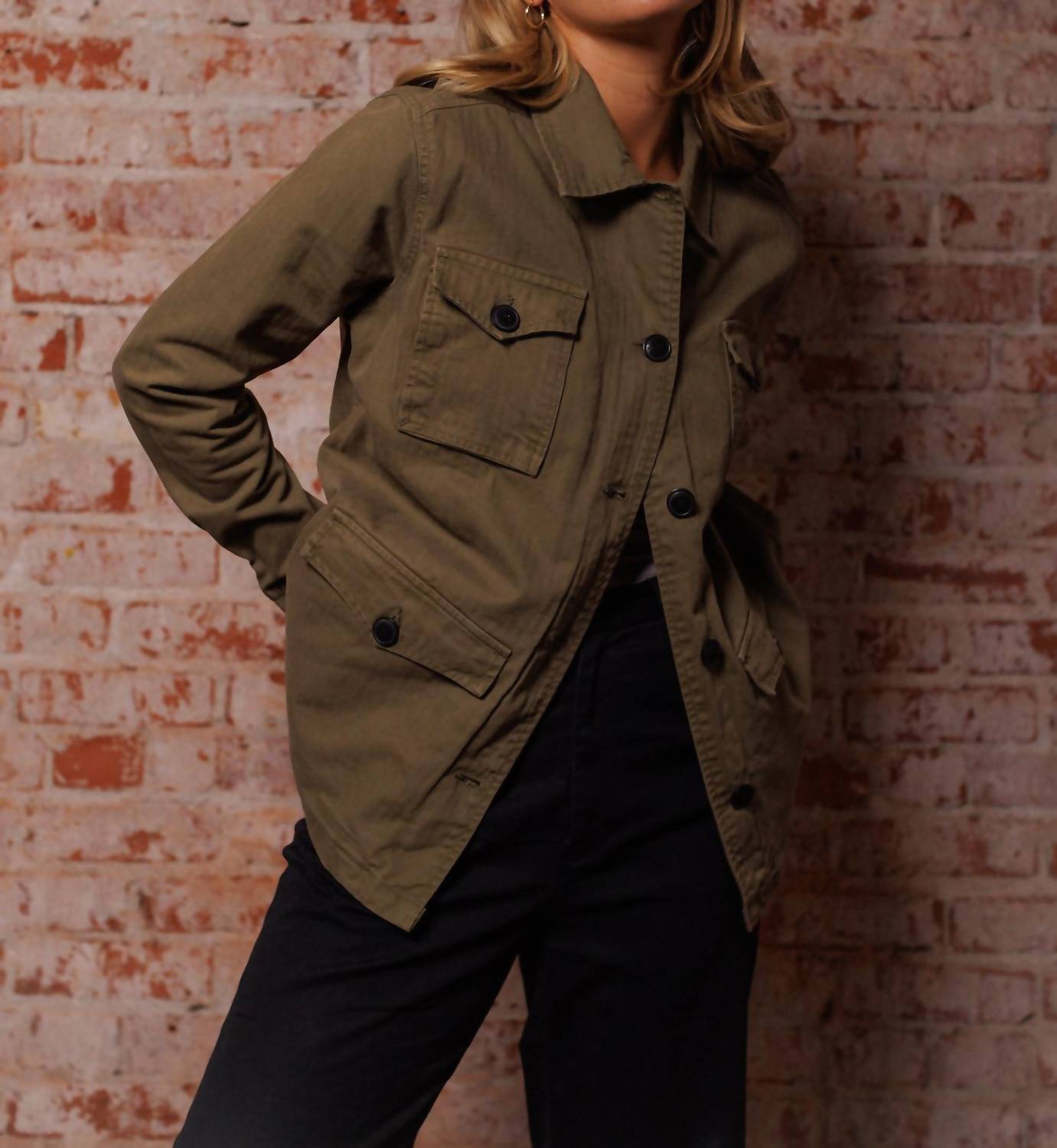 Iron & Resin Connor Jacket in army - women's jacket