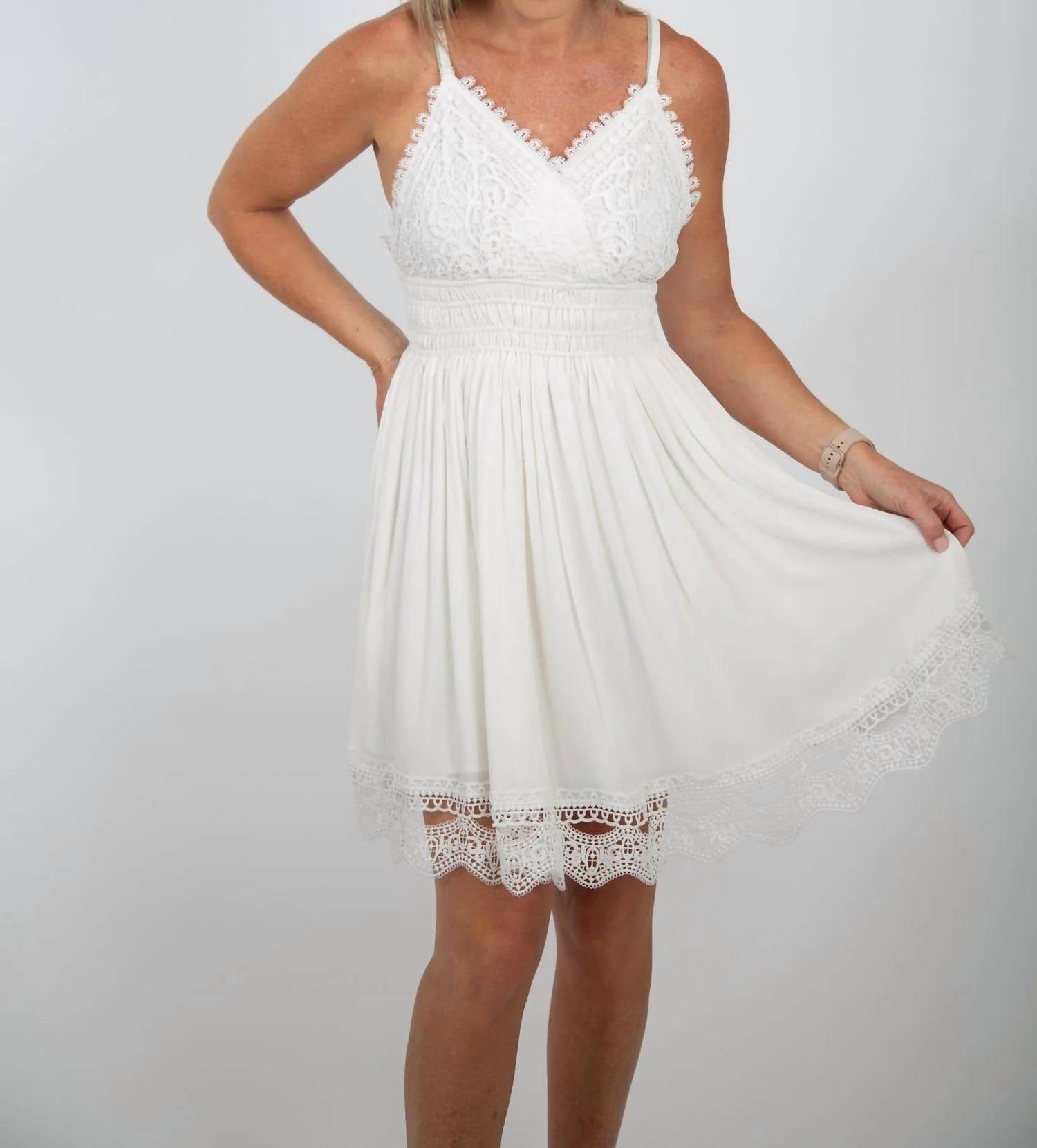 Bluivy - Crochet Bodice Dress
