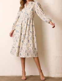Baevely By Wellmade - Rosie Floral V-neck Dress